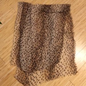 Leopard print scarf